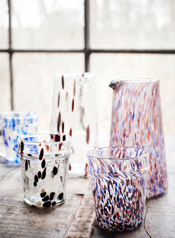 Mottled Glass Jug from Madam Stoltz