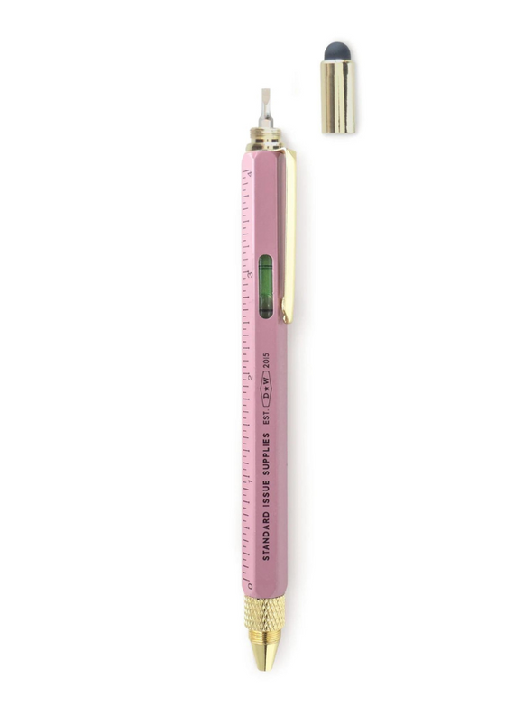 Standard Issue Muti-Tool Pen in Pink from Designworks Ink
