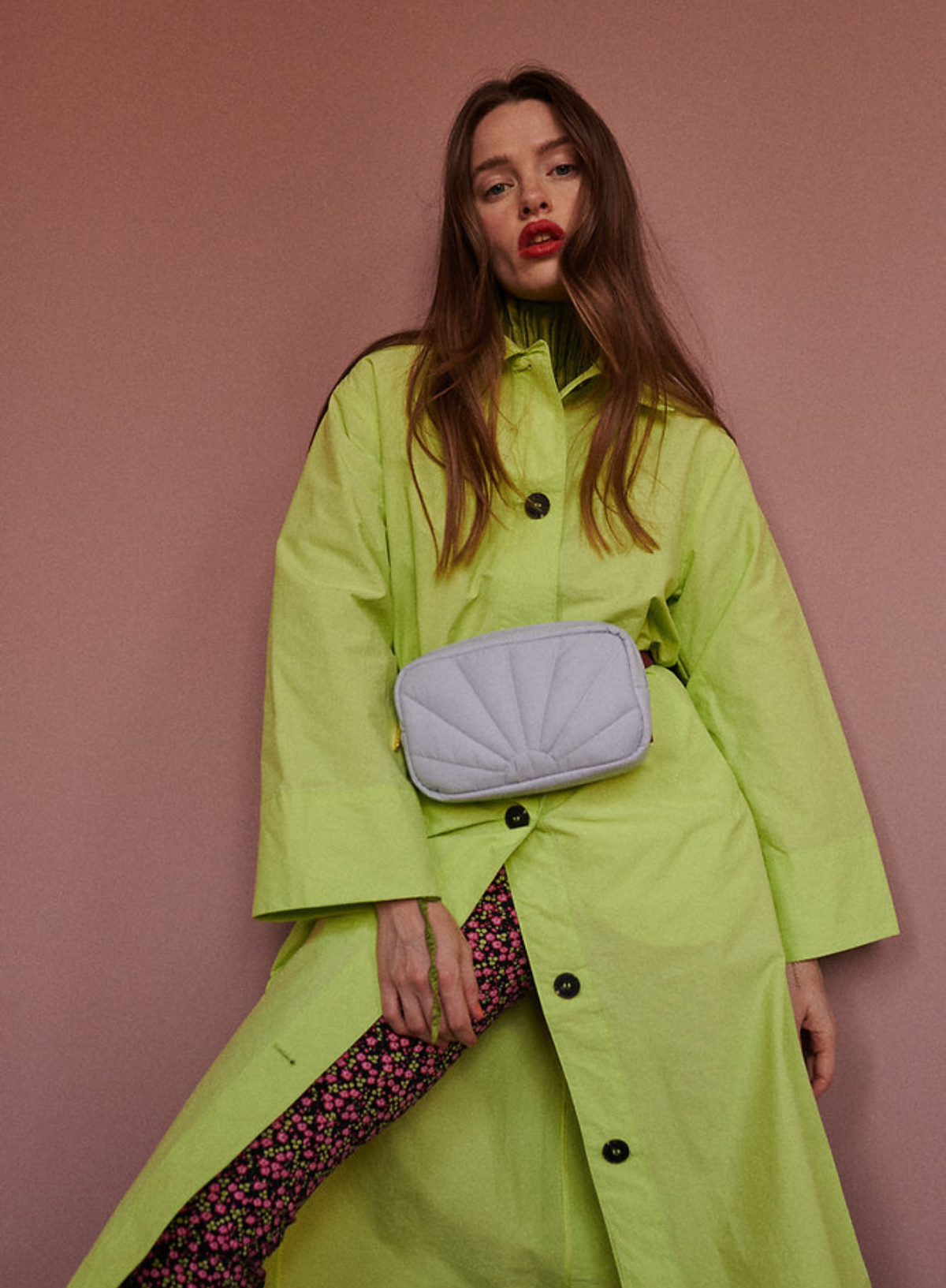 The Sticky Sis Club - Padded Fanny Bag in Hortensia Blue