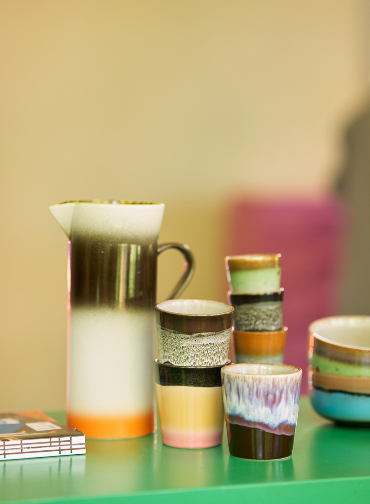 HK Living 70's Ceramic Beaker in Jiggy