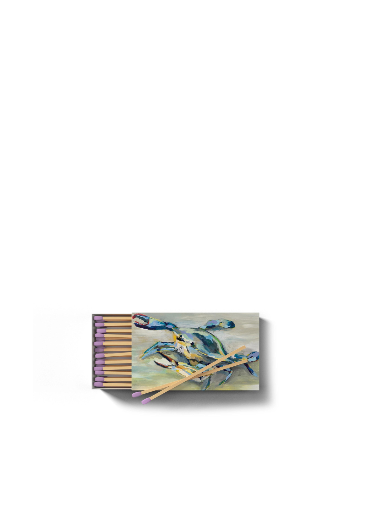 Kim Hovell Collection - Crab Design Tabletop Matches from Annapolis Candle