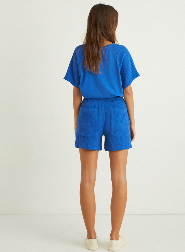 Zoey Shorts in Uniform Blue from Yerse