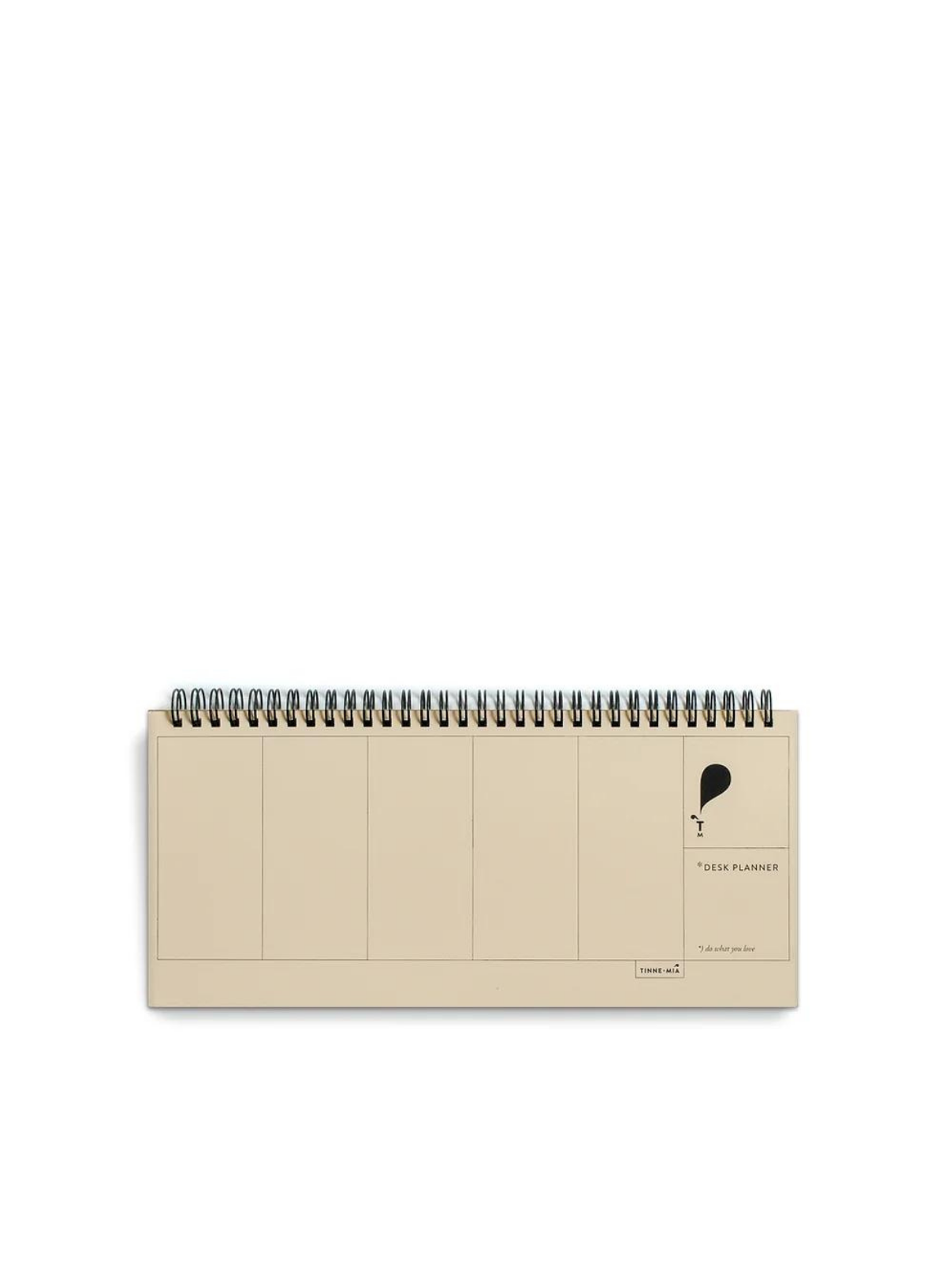 Deskplanner Jaune Doux form Tinne + Mia
