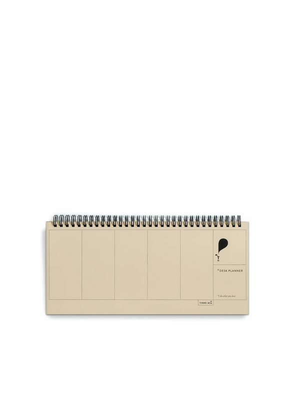 Deskplanner Jaune Doux form Tinne + Mia