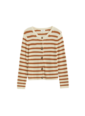 Marin Cardigan in Crudo/Amber from Yerse