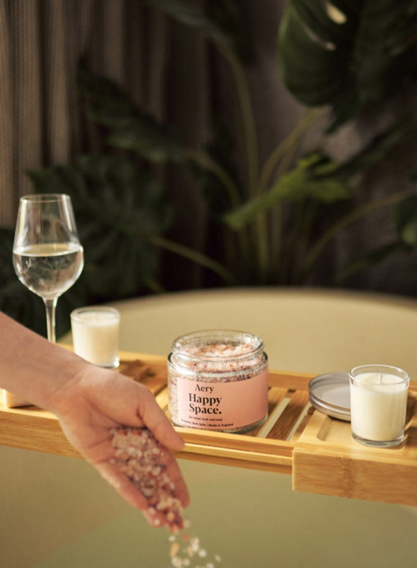 Happy Space Bath Salts - Rose Geranium & Amber from Aery Living