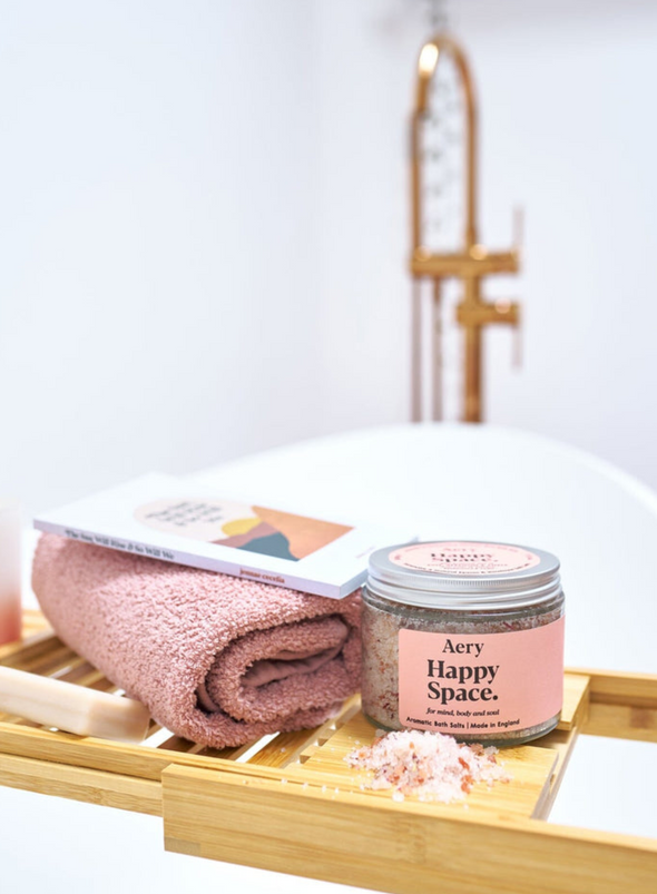 Happy Space Bath Salts - Rose Geranium & Amber from Aery Living