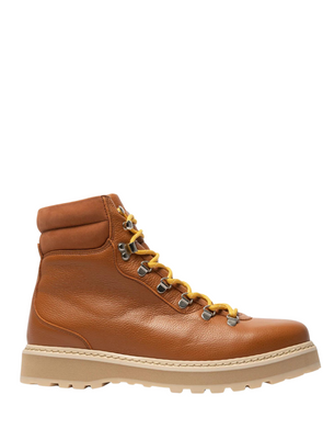 Hiking Boots in Grained Leather Brown from Mono