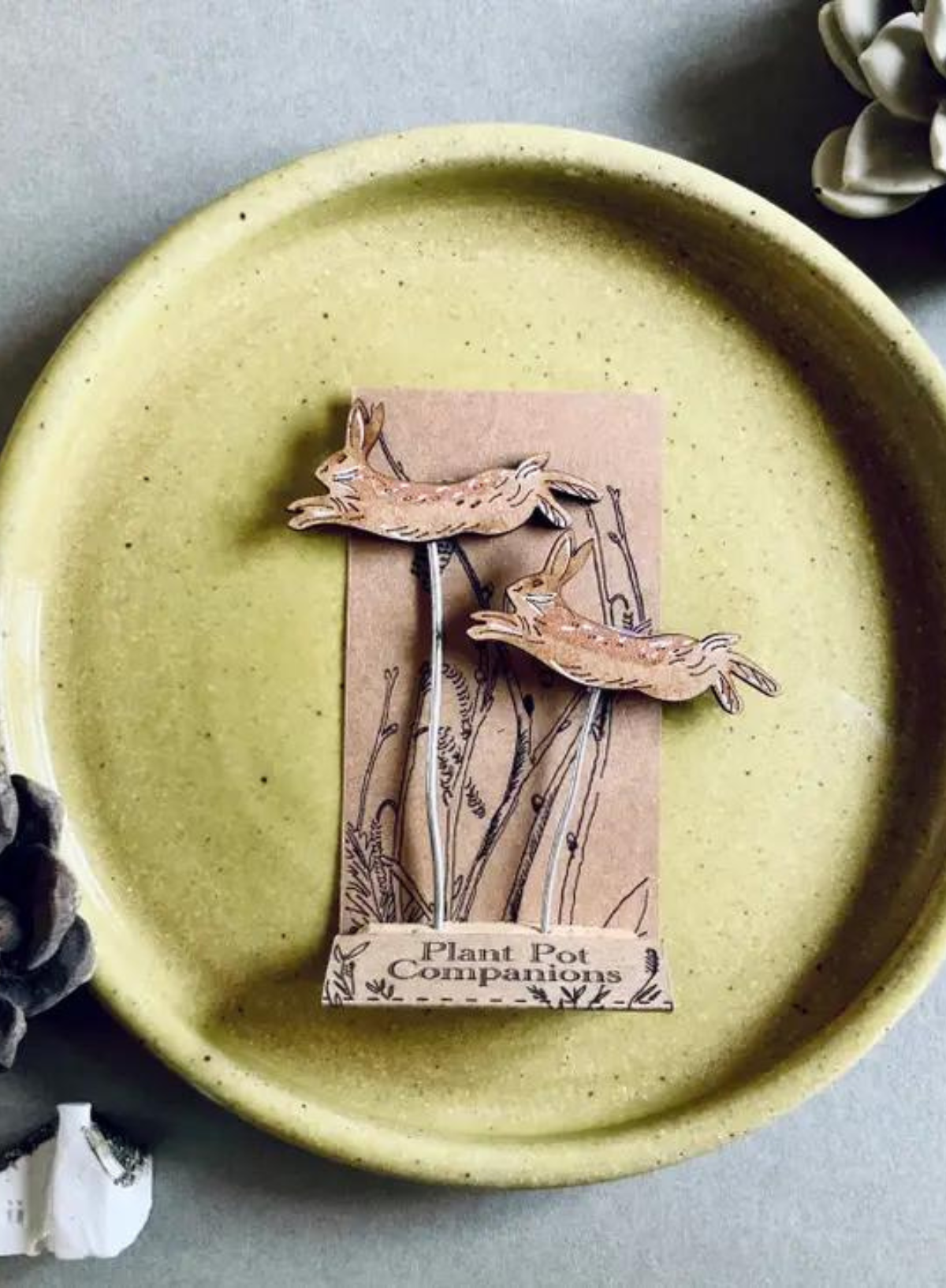 Hare Plant Pot Companions from Lily Faith