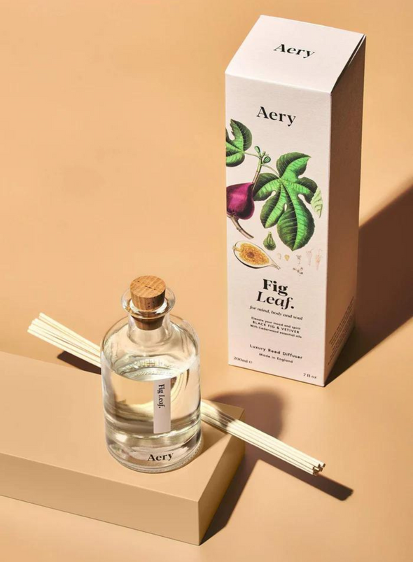 Fig Leaf Reed Diffuser - Black Fig Vetiver & Cedarwood from Aery Living