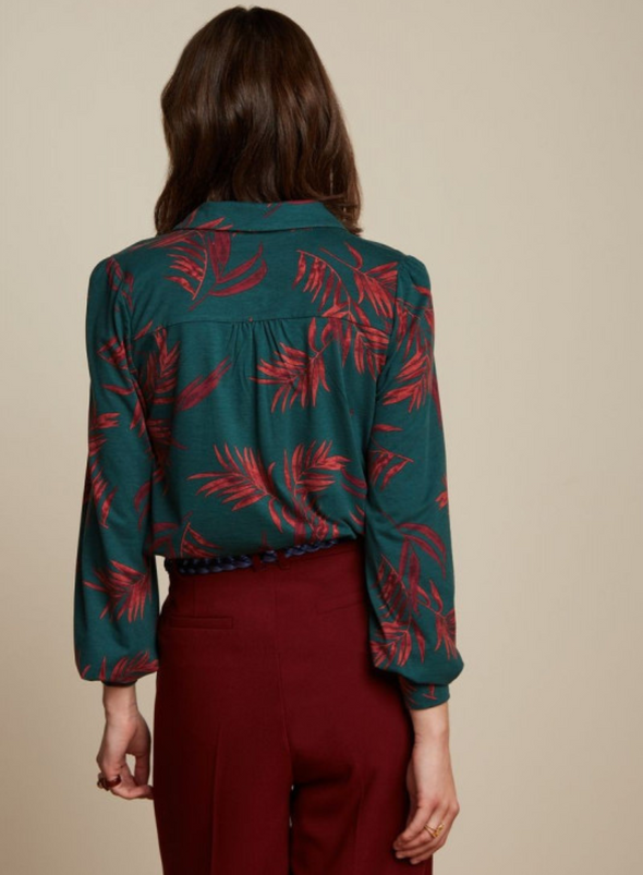 Maisie Blouse Corridor in Pine Green from King Louie