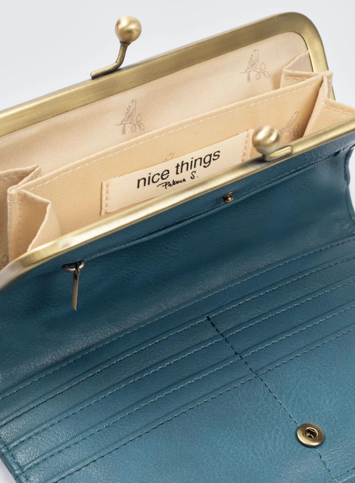 Frame Wallet in Blue from Nice Things