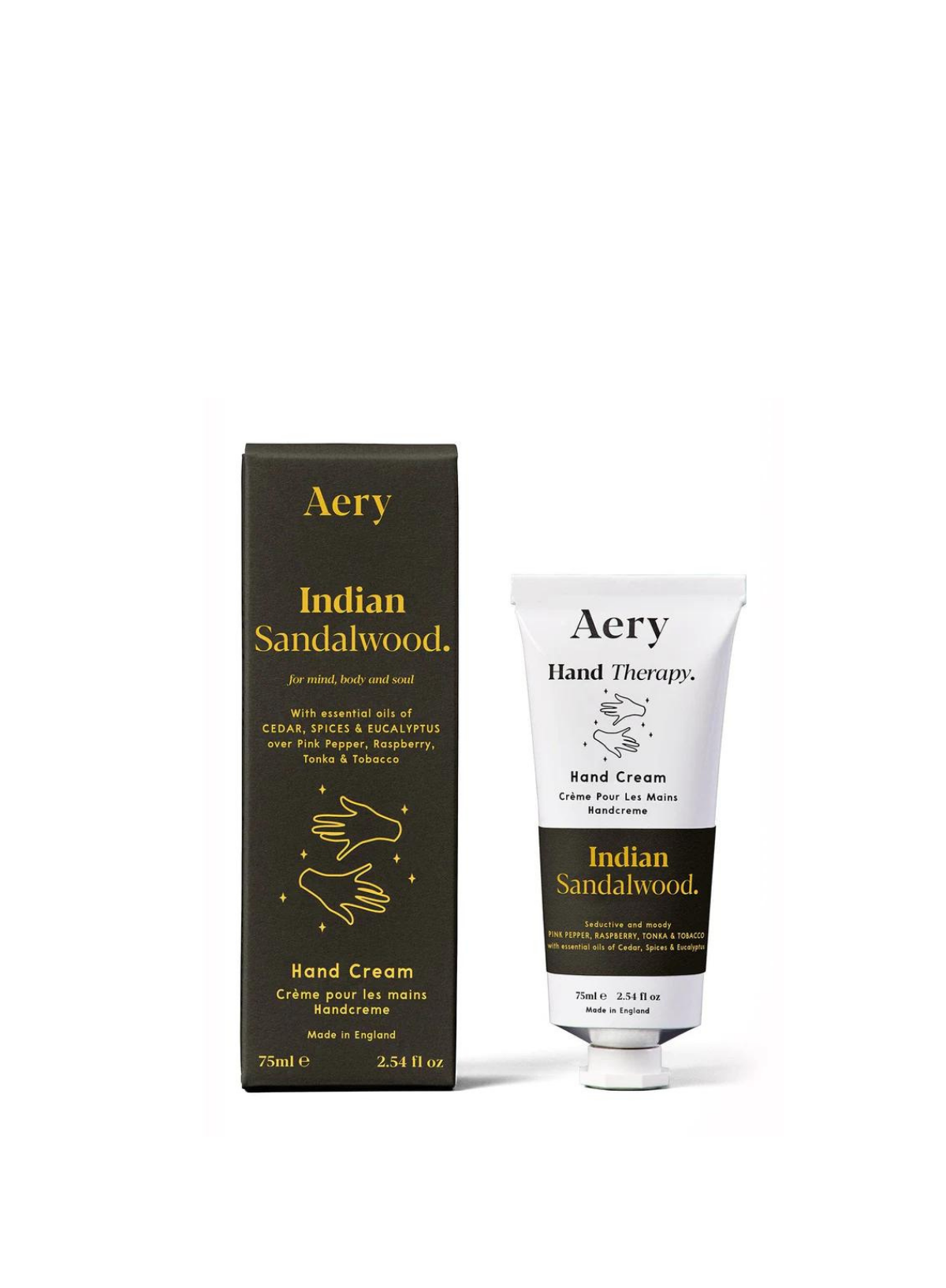 Indian Sandalwood Hand Cream - Pepper Raspberry & Tonka from Aery Living