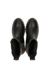 Tobi Leather Boot in Black/Pixel Black from Maruti