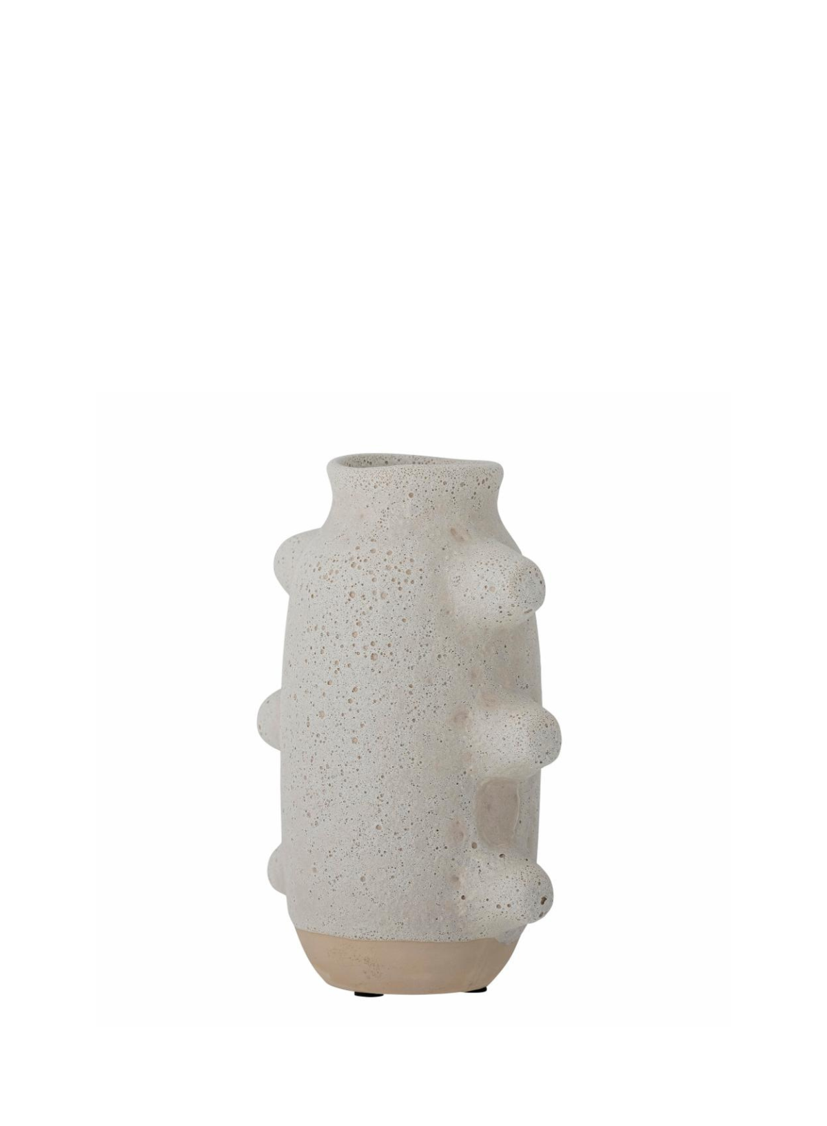 Beta Birka White Ceramic Vase from Bloomingville