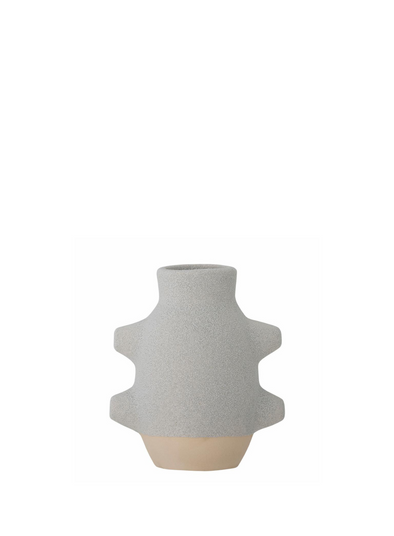 Birka White Ceramic Vase from Bloomingville