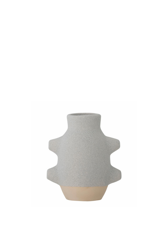 Birka White Ceramic Vase from Bloomingville