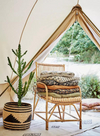 Jane Striped Cotton Chair Pad from Madam Stoltz