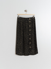 Prairie Print Midi Skirt in Black from Indi & Cold