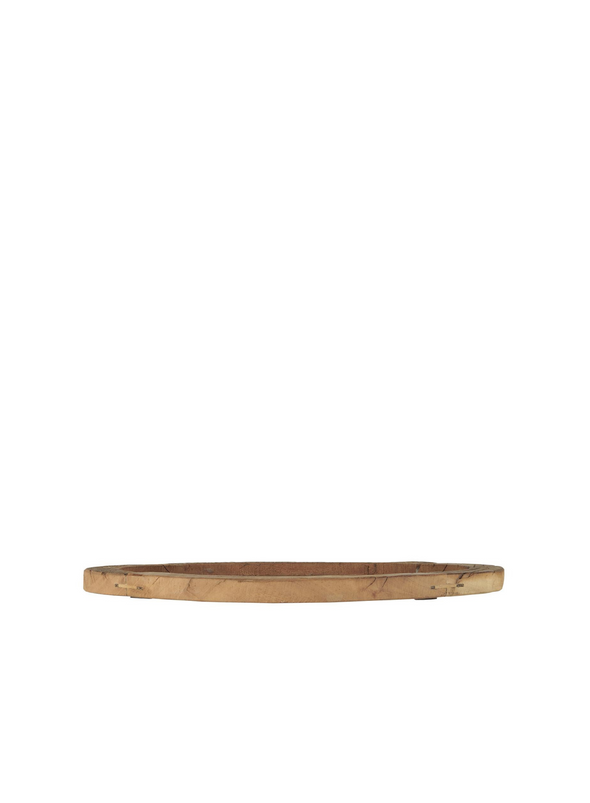 Large Wooden Flat Round Serving Tray from IB Laursen