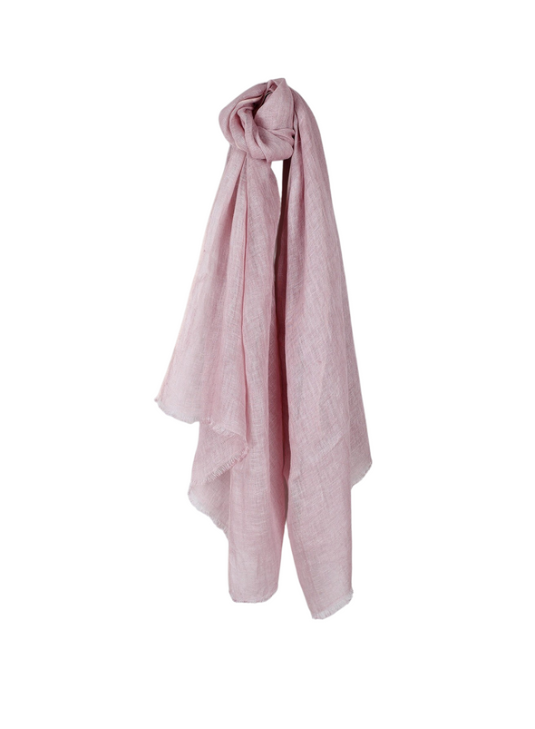 Coloured Linen Scarf in Lilca from Indi & Cold
