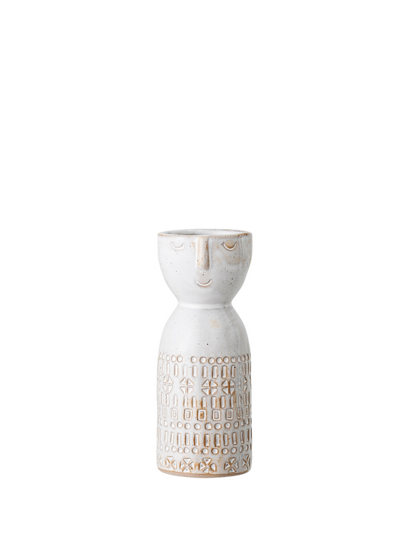 Embla White Vase from Bloomingville