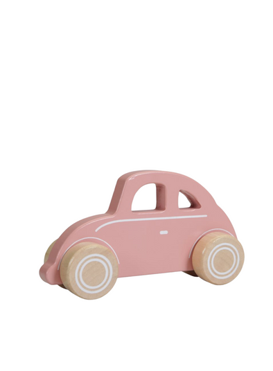 Wooden Car Pink From Little Dutch