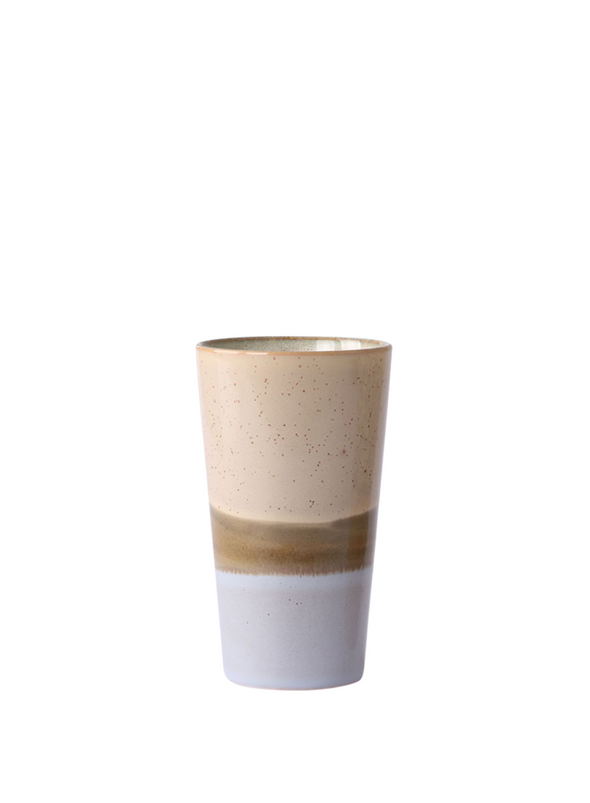 Ceramic 70's Latte Mug in Lake from HK living