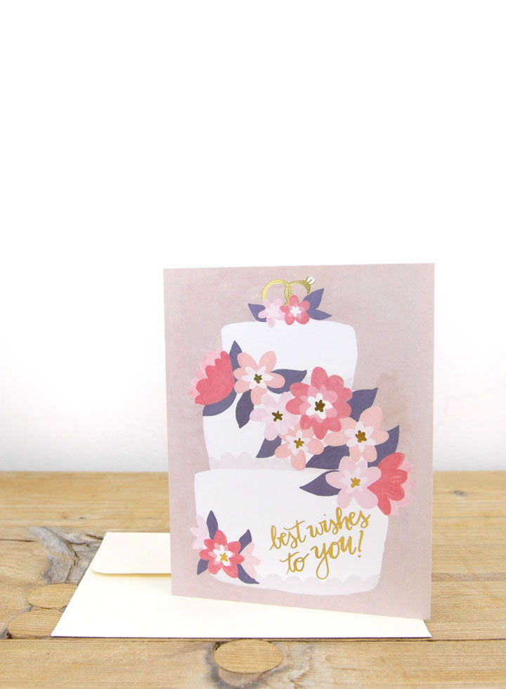 Wedding Cake / Best Wishes To You Card from 1Canoe2