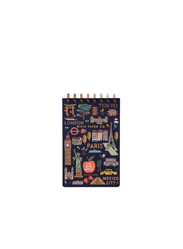 Bon Voyage Small Top Spiral Notebook From Rifle Paper co.