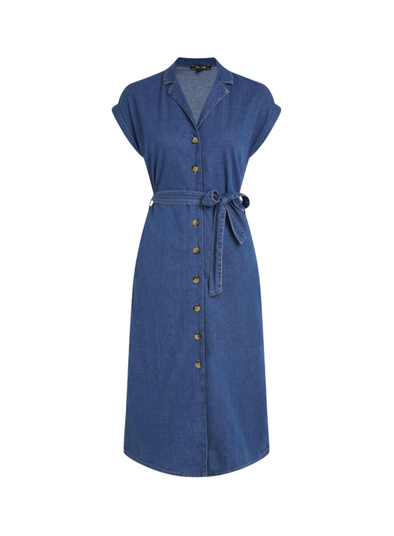 Irene Dress Chambray in Denim Blue from King Louie