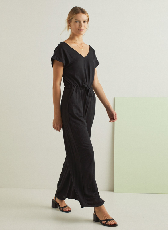 Lauren Jumpsuit in Black from Yerse Nomad and the bowerbird Bringing the outside in