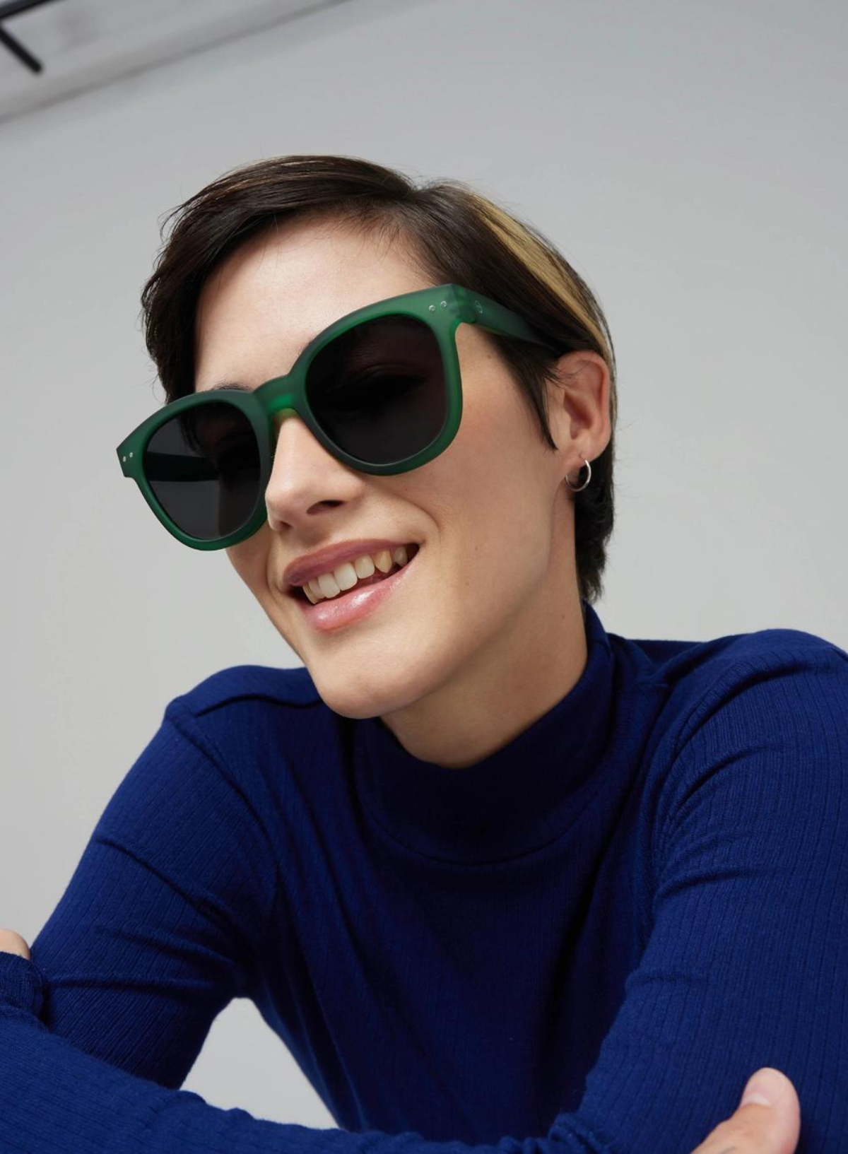 #N Sunglasses in Green Crystal from Izipizi