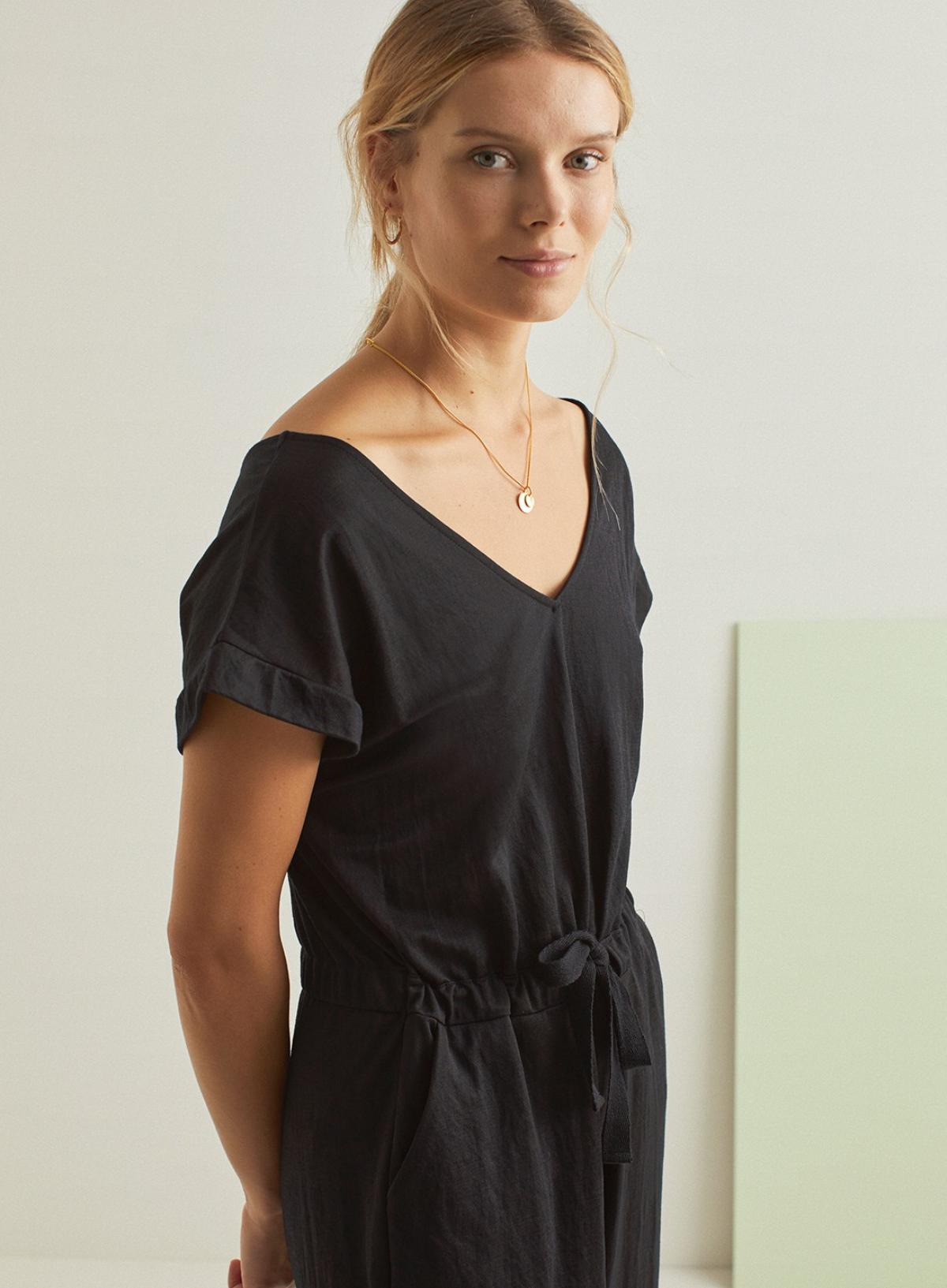 Lauren Jumpsuit in Black from Yerse