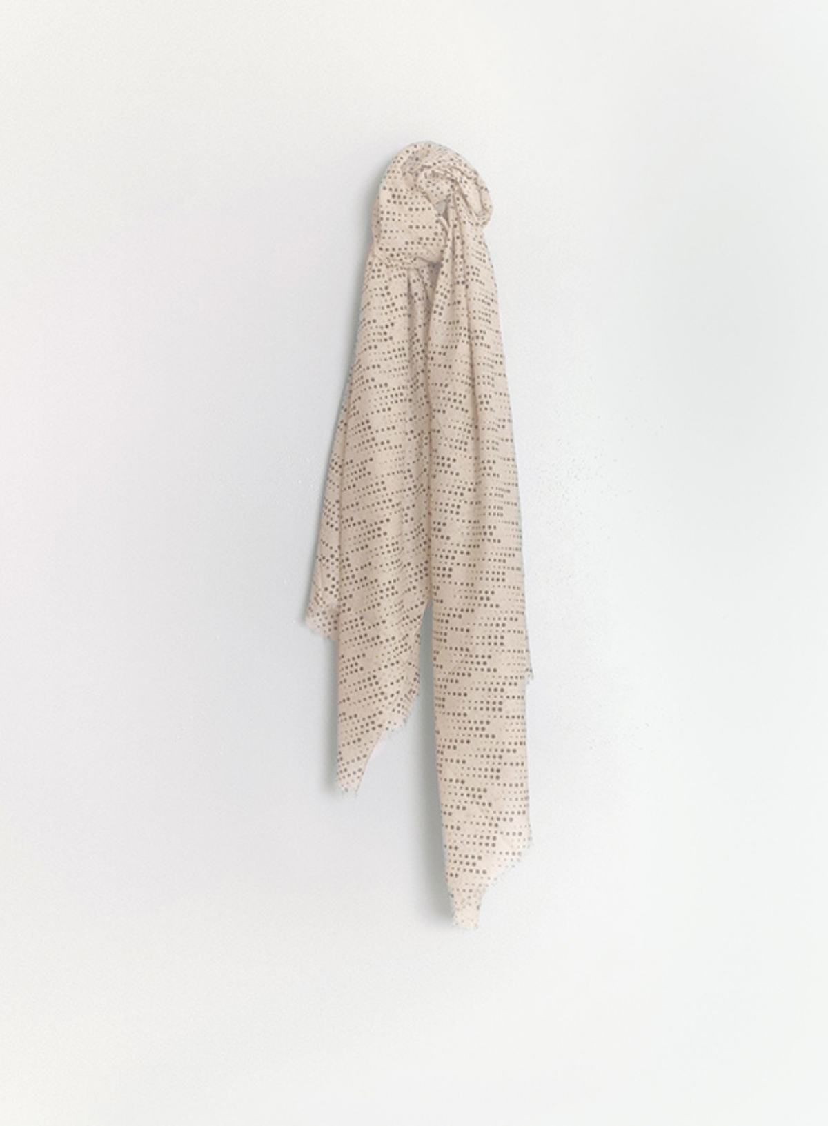 Indi & Cold Mini Dot Scarf in Ecru