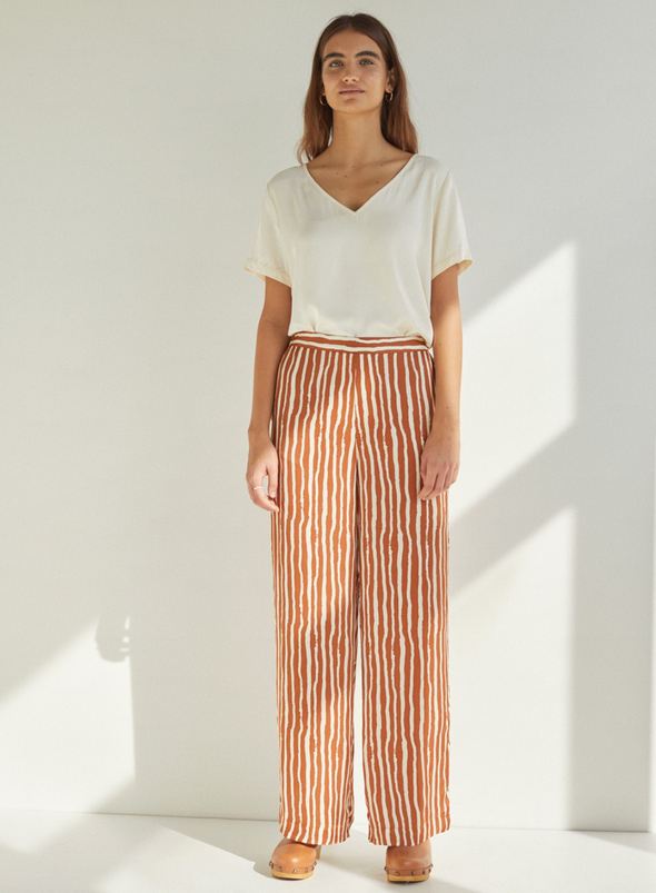 Frank Trousers in Amber Stripe from Yerse