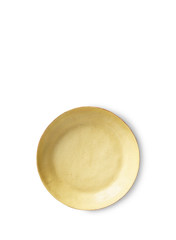 Bold & Basic Ceramics: Side Plate in Yellow/Brown from HK Living