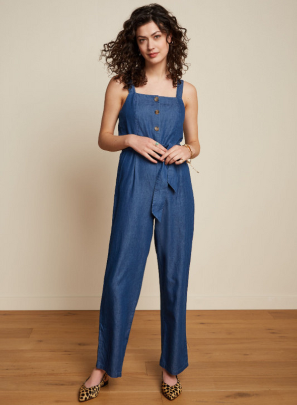 Ines Jumpsuit Las Palmas in Bluestone Blue from King Louie