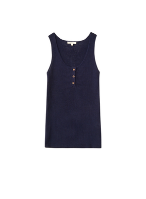 Flaxy Top in Navy from Yerse