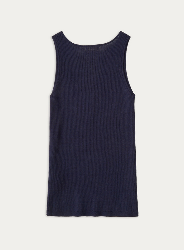 Flaxy Top in Navy from Yerse