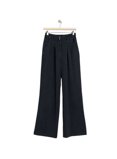 Pique Lyocell Trousers in Carbon from Indi & Cold
