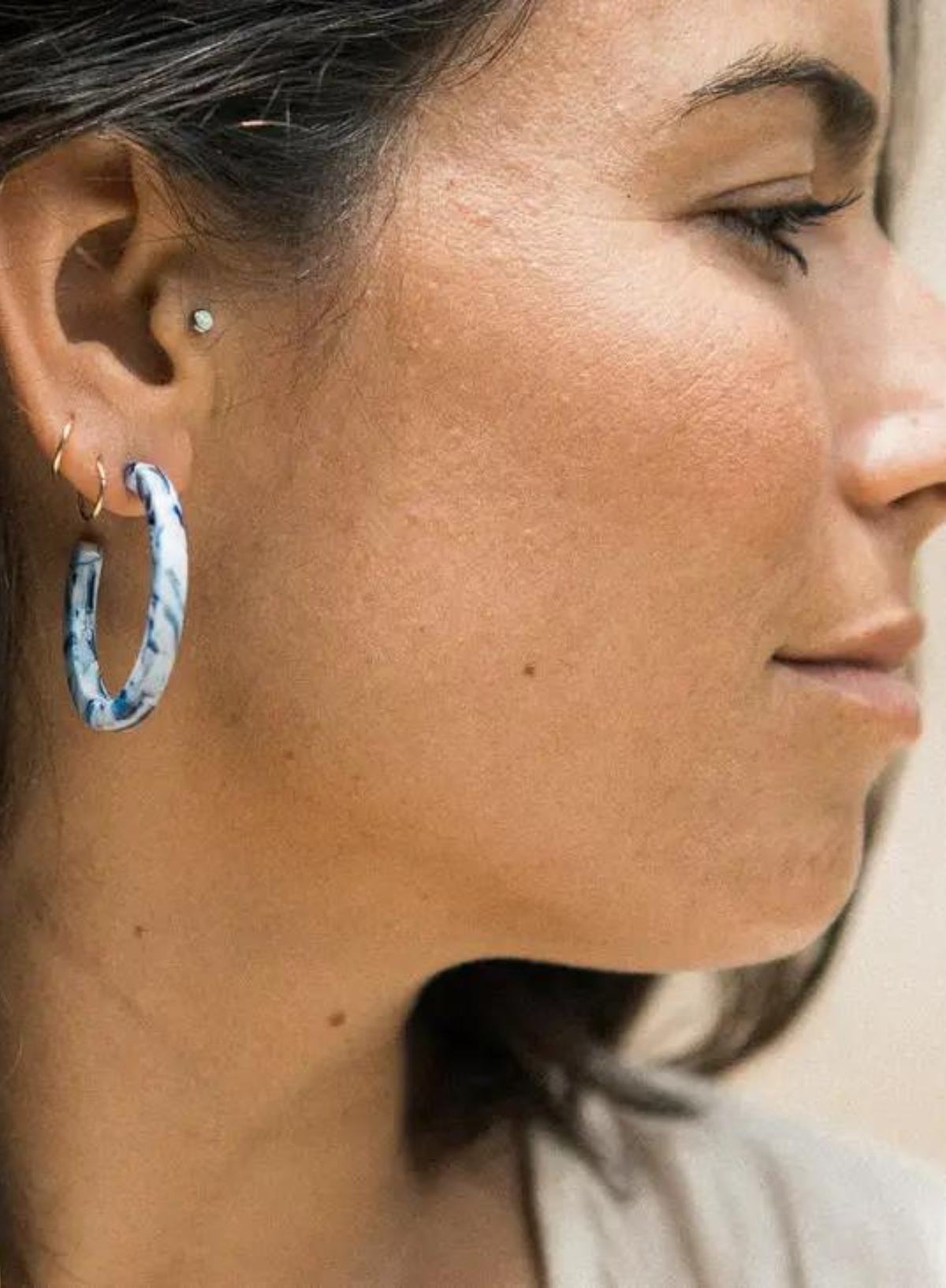 Nora Hoops In Ocean from Nat + Noor