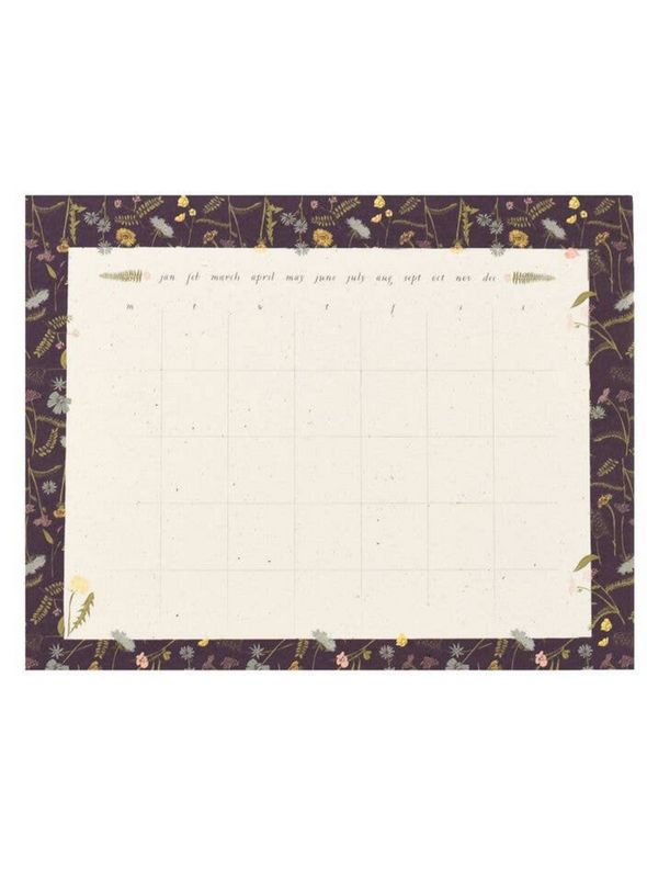 Meadow Calendar Desk Pad | 9"x7" from June & December