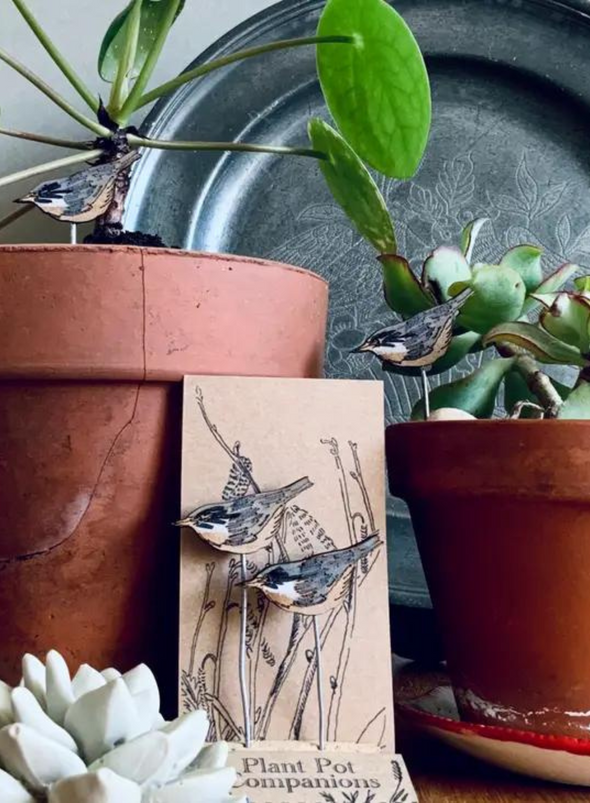 Nuthatch Plant Pot Companions from Lily Faith