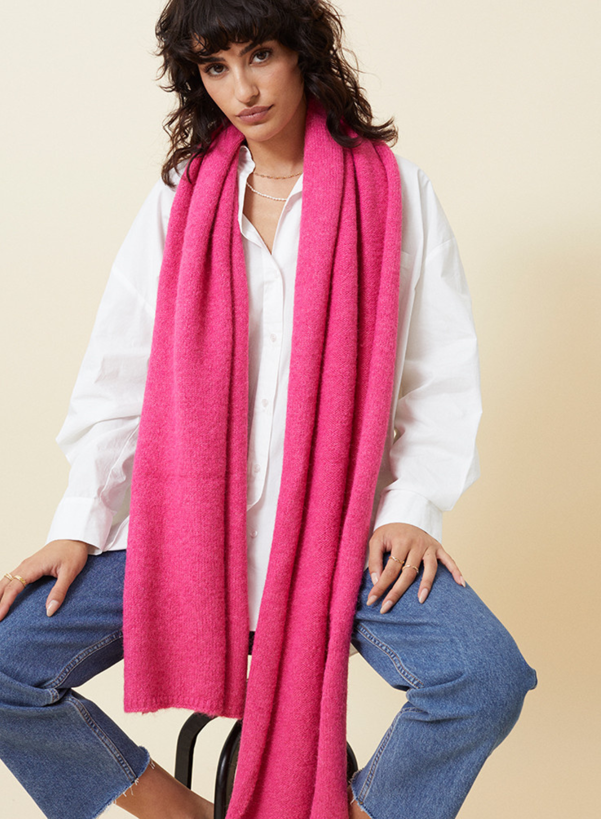 Garconne Fuchsia Scarf from Grace and Mila