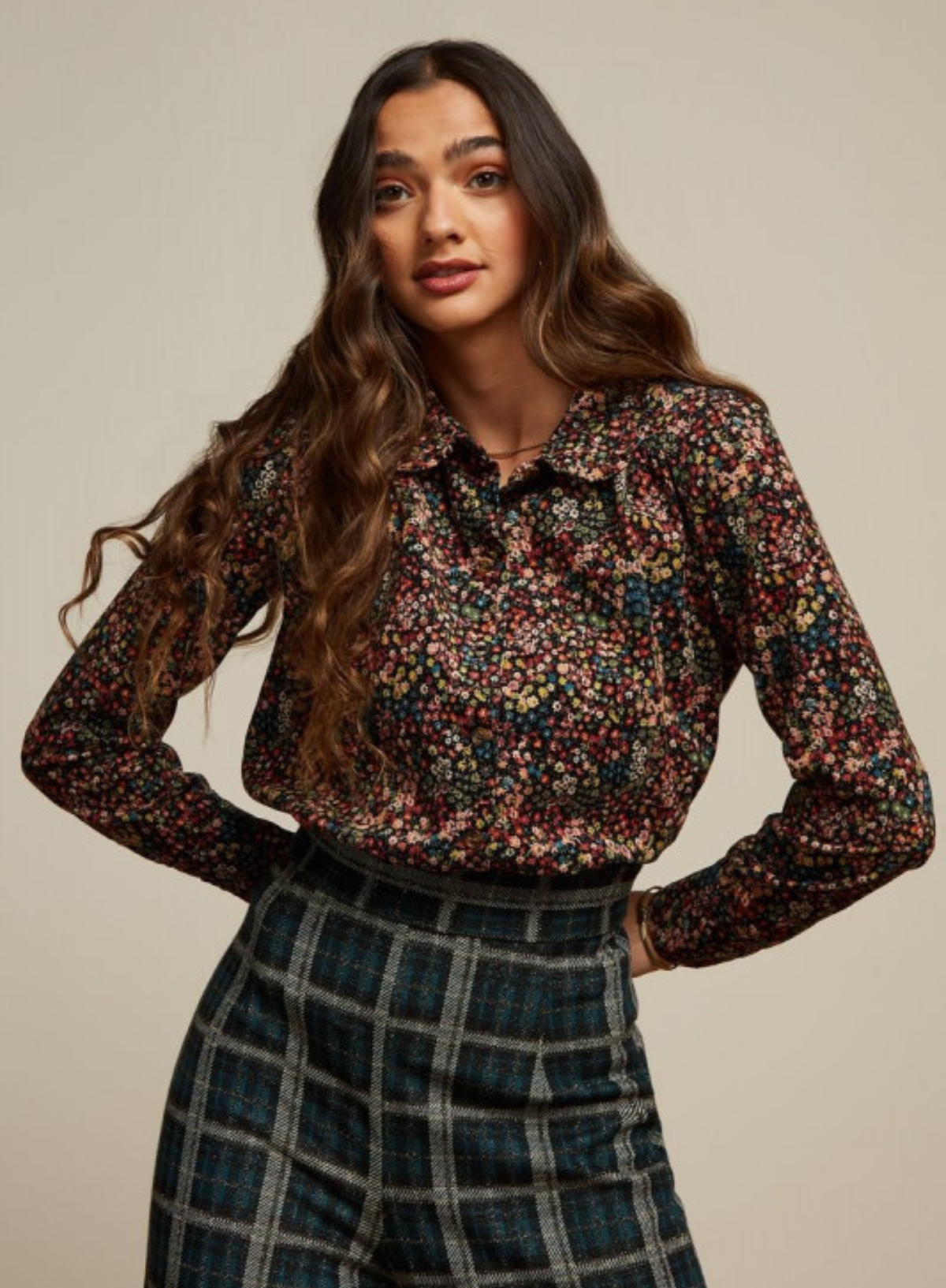 Sophia Blouse Stage in Black from King Louie