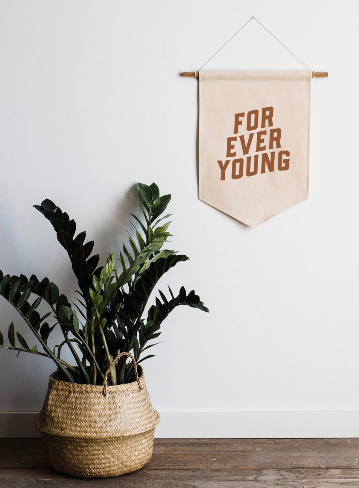 Forever Young Canvas Banner from Gladfolk