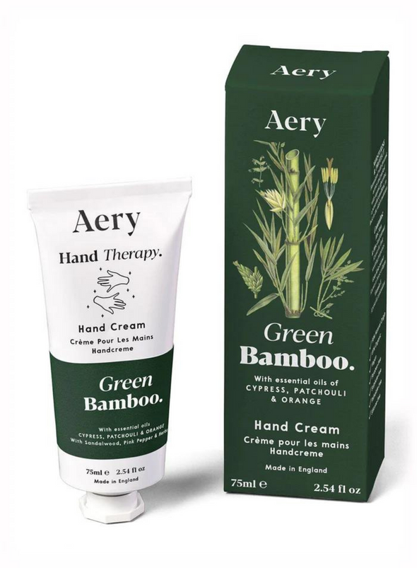 Green Bamboo Hand Cream - Cypress Patchouli & Orange from Aery Living