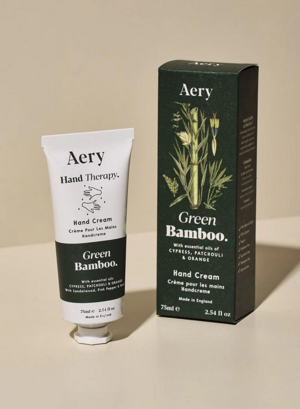 Green Bamboo Hand Cream - Cypress Patchouli & Orange from Aery Living