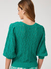 Panama Button Front Jumper Green from Suncoo